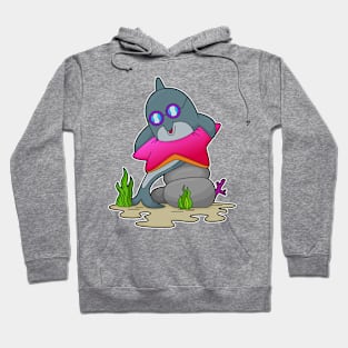 Dolphin with Glasses Hoodie